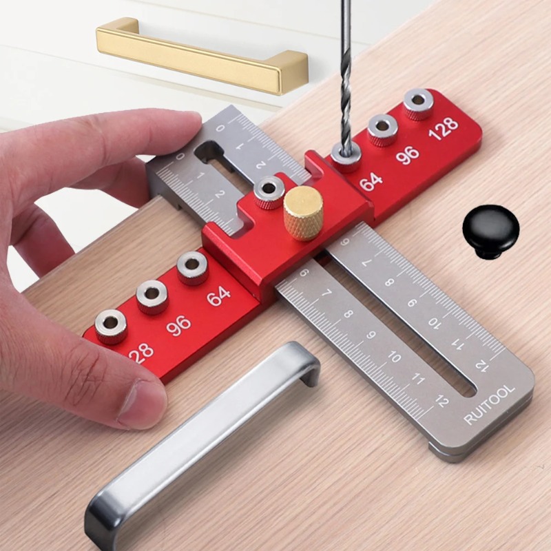 Cabinet Handle Pull - مسطرة قوالب تحديد مواقع الثقوب القابلة
